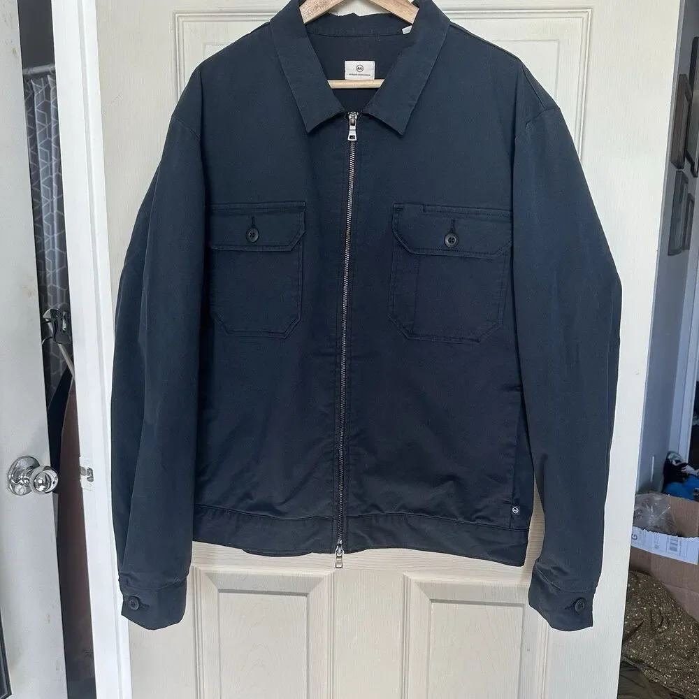 AG Adriano Goldschmied Axle Shop Jacket Men’s XL Navy Blue Rare Style 4381CRT
